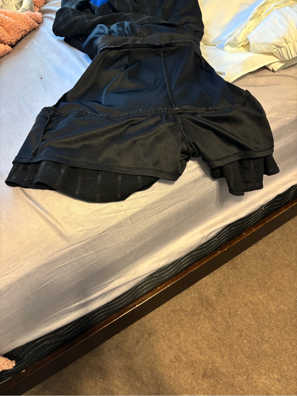 Black Long-Sleeve Wrap Mini Dress with Tie Waist - Picture 8 of 9